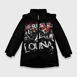 Куртка зимняя для девочки The best of Louna, цвет: 3D-черный