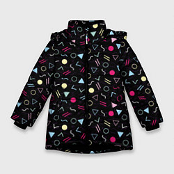 Куртка зимняя для девочки 80 Battaries, цвет: 3D-черный