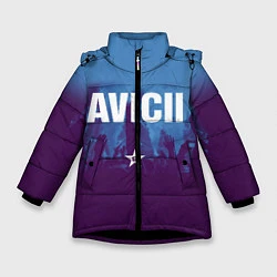 Куртка зимняя для девочки Avicii Star, цвет: 3D-черный