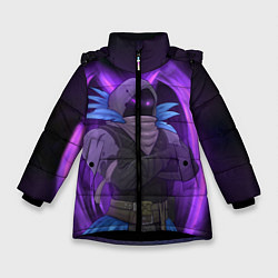 Куртка зимняя для девочки Violet Raven, цвет: 3D-черный