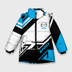 Куртка зимняя для девочки Mazda: Techno Sport, цвет: 3D-черный