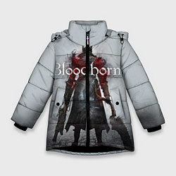 Куртка зимняя для девочки Bloodborne: Hell Knight, цвет: 3D-черный
