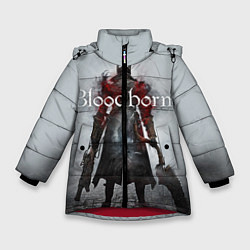 Куртка зимняя для девочки Bloodborne: Hell Knight, цвет: 3D-красный