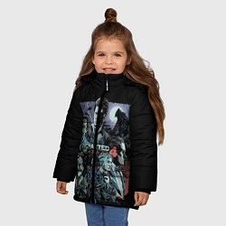 Куртка зимняя для девочки Uncharted 4, цвет: 3D-черный — фото 2