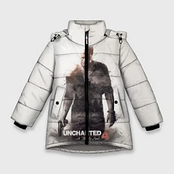 Куртка зимняя для девочки Uncharted 4: Nathan, цвет: 3D-светло-серый