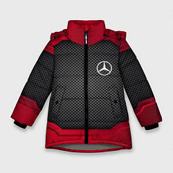 Куртка зимняя для девочки Mercedes Benz: Metal Sport, цвет: 3D-светло-серый