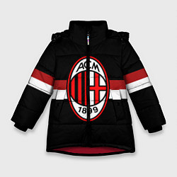 Куртка зимняя для девочки AC Milan 1899, цвет: 3D-красный