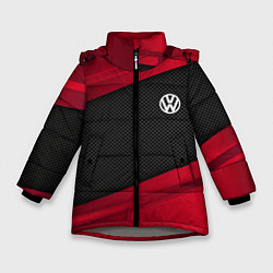 Куртка зимняя для девочки Volkswagen: Red Sport, цвет: 3D-светло-серый
