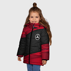 Куртка зимняя для девочки Mercedes Benz: Red Sport, цвет: 3D-красный — фото 2