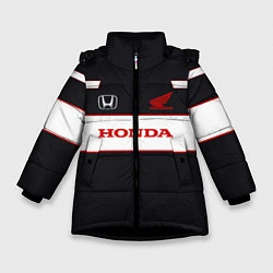 Куртка зимняя для девочки Honda Sport, цвет: 3D-черный