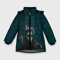 Куртка зимняя для девочки Mr. Robot, цвет: 3D-светло-серый