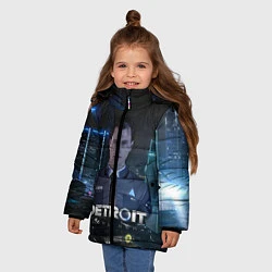 Куртка зимняя для девочки Detroit: Connor, цвет: 3D-светло-серый — фото 2
