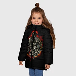 Куртка зимняя для девочки Berserk Devils, цвет: 3D-черный — фото 2