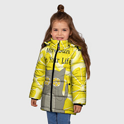 Куртка зимняя для девочки More Sun In Your Life, цвет: 3D-черный — фото 2