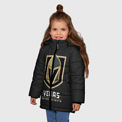 Куртка зимняя для девочки Vegas: Golden Knights, цвет: 3D-черный — фото 2