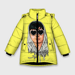 Куртка зимняя для девочки Joji Love, цвет: 3D-черный