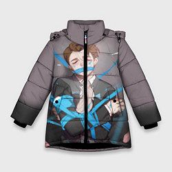 Куртка зимняя для девочки Connor Pain, цвет: 3D-черный