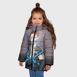 Куртка зимняя для девочки Connor Pain, цвет: 3D-черный — фото 2