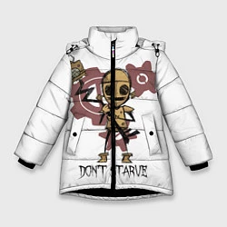 Куртка зимняя для девочки Don't Starve: WX-78, цвет: 3D-черный