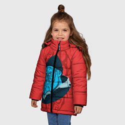 Куртка зимняя для девочки Jeembo Grime, цвет: 3D-черный — фото 2
