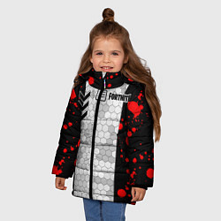 Куртка зимняя для девочки Fortnite: Штурмовик, цвет: 3D-черный — фото 2