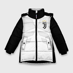 Куртка зимняя для девочки JUVENTUS SPORT, цвет: 3D-черный