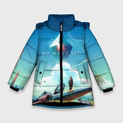 Куртка зимняя для девочки No Man’s Sky: Atlas Rises, цвет: 3D-черный