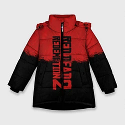 Куртка зимняя для девочки RDD 2: Red & Black, цвет: 3D-черный