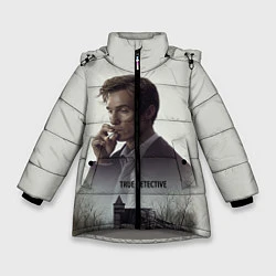 Куртка зимняя для девочки True Detective: Autumn, цвет: 3D-светло-серый