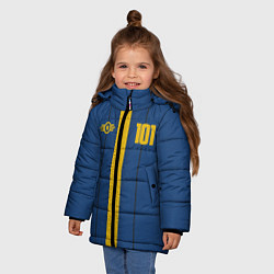 Куртка зимняя для девочки Fallout: Vault 101, цвет: 3D-черный — фото 2