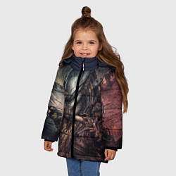 Куртка зимняя для девочки Merciless Predator, цвет: 3D-красный — фото 2