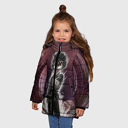 Куртка зимняя для девочки Mob Psycho 100, цвет: 3D-светло-серый — фото 2