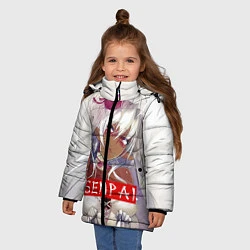 Куртка зимняя для девочки Senpai: White Girl, цвет: 3D-черный — фото 2