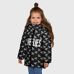 Куртка зимняя для девочки Fireflies, цвет: 3D-черный — фото 2