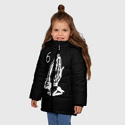 Куртка зимняя для девочки Drake 6IX, цвет: 3D-черный — фото 2
