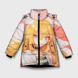 Куртка зимняя для девочки Satsuriku no Tenshi, цвет: 3D-черный