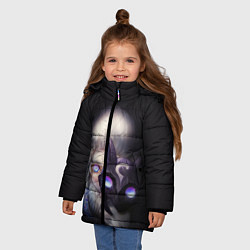 Куртка зимняя для девочки Некромантия, цвет: 3D-черный — фото 2
