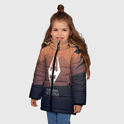 Куртка зимняя для девочки THE ELDER SCROLLS, цвет: 3D-черный — фото 2