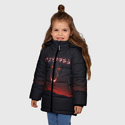 Куртка зимняя для девочки TES: Hell Dragon, цвет: 3D-черный — фото 2