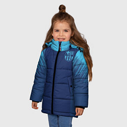 Куртка зимняя для девочки Barcelona Training 2019, цвет: 3D-светло-серый — фото 2