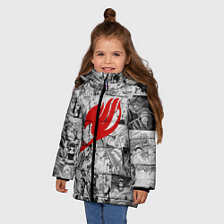 Куртка зимняя для девочки Fairy Tail: Stories, цвет: 3D-черный — фото 2
