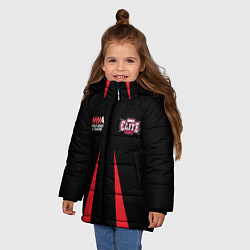 Куртка зимняя для девочки MMA Elite, цвет: 3D-черный — фото 2