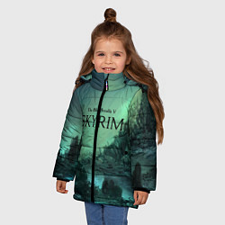 Куртка зимняя для девочки SKYRIM, цвет: 3D-светло-серый — фото 2
