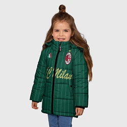 Куртка зимняя для девочки AC Milan: Green Form, цвет: 3D-светло-серый — фото 2