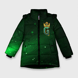 Куртка зимняя для девочки GWENT Logo, цвет: 3D-черный