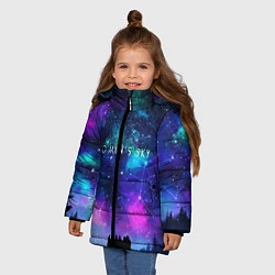 Куртка зимняя для девочки No Man's Sky: Space Vision, цвет: 3D-красный — фото 2