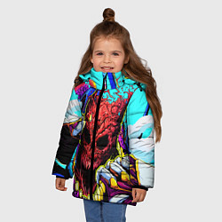 Куртка зимняя для девочки CS:GO Hyper Beast, цвет: 3D-красный — фото 2
