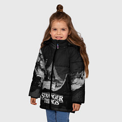 Куртка зимняя для девочки Stranger Things: Black Hut, цвет: 3D-черный — фото 2