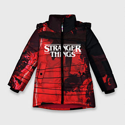 Куртка зимняя для девочки Stranger Things: Red Dream, цвет: 3D-красный