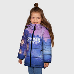 Куртка зимняя для девочки Stranger Things: Magic House, цвет: 3D-черный — фото 2